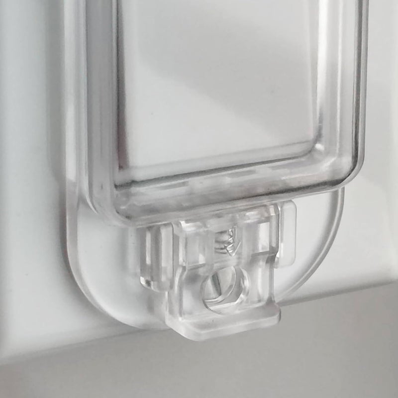 LRANFOW 2 Light Switch Guard Cover, Baby Proof Wall Switch Cover Guard for Rocker Light Switch Protects Your Lights or Circuits from Being Accidentally Turned On or Off - Image 5